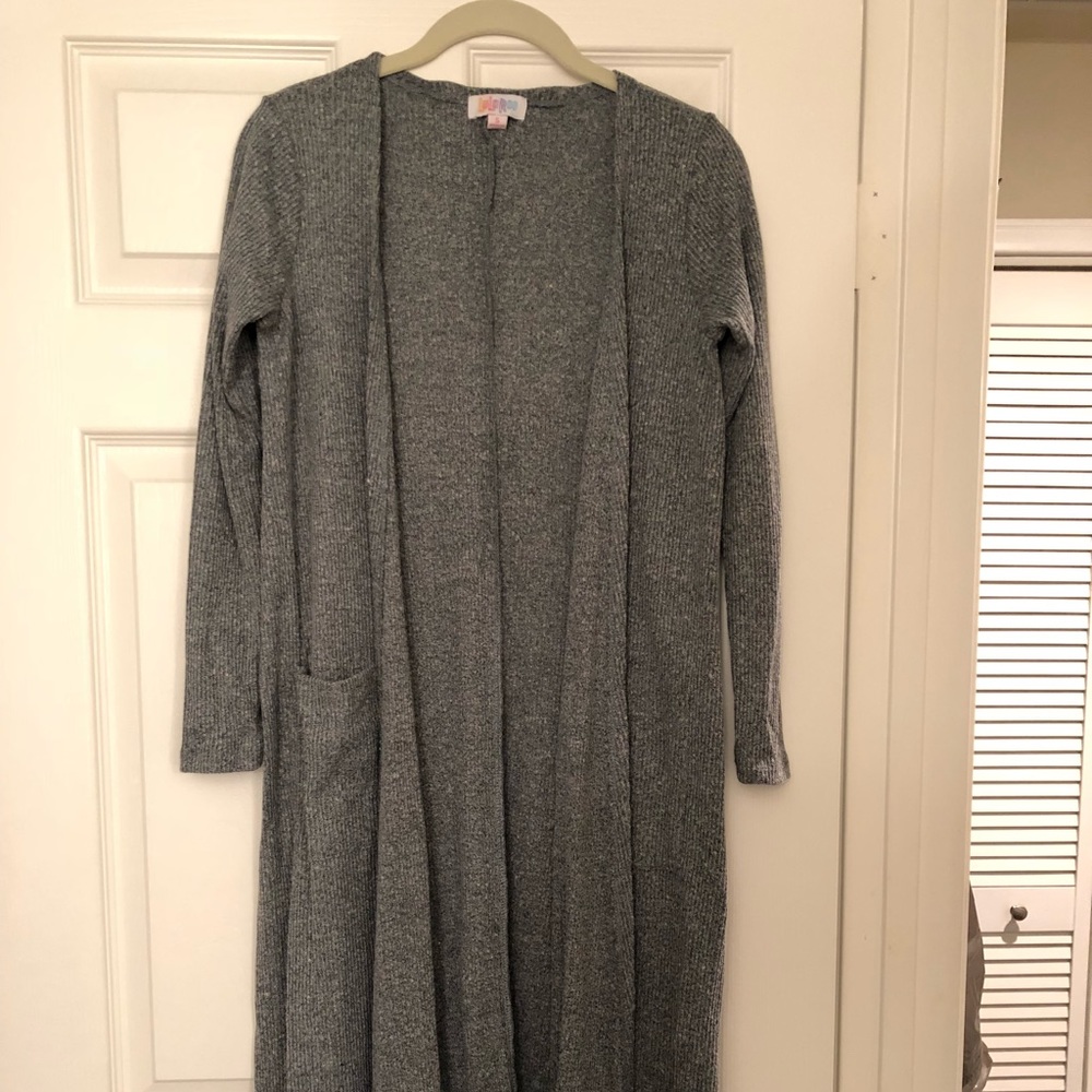blue/gray heathered white small Sarah